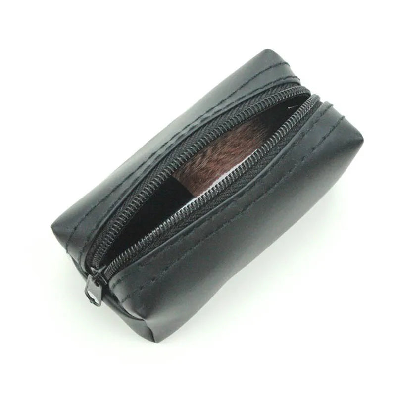 Kabuki Brush Blush Bronzer Loose Powder Foundation Synthetic Hair Flat Brush with Lid Case Contour Beauty Makeup Tools