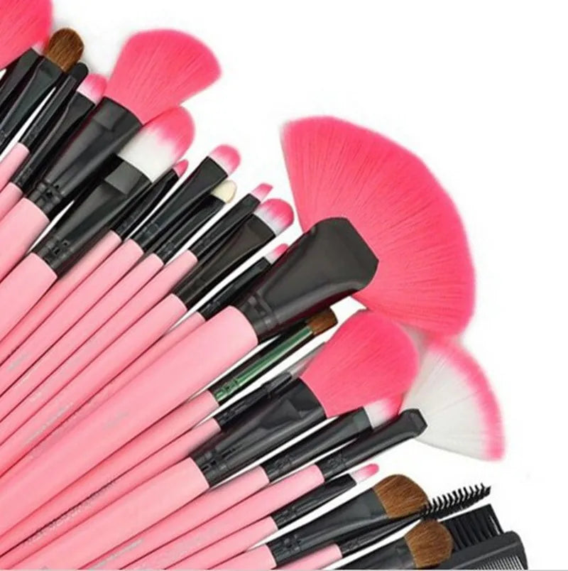 Gift Bag Of  24 pcs Makeup Brush Sets Professional Cosmetics Brushes Eyebrow Powder Foundation Shadows Pinceaux Make Up Tools