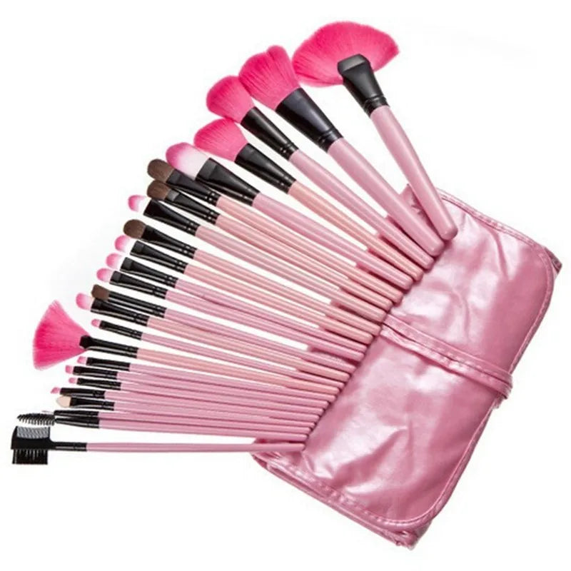 Gift Bag Of  24 pcs Makeup Brush Sets Professional Cosmetics Brushes Eyebrow Powder Foundation Shadows Pinceaux Make Up Tools