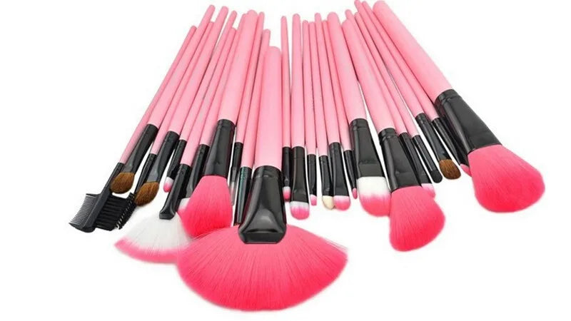Gift Bag Of  24 pcs Makeup Brush Sets Professional Cosmetics Brushes Eyebrow Powder Foundation Shadows Pinceaux Make Up Tools