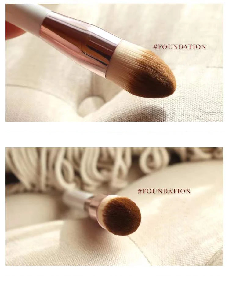 Loose Powder Concealer Foundation Brush BB Cream Face Makeup Brushes Tools Professional Beauty Cosmetics Brochas Natural Hair