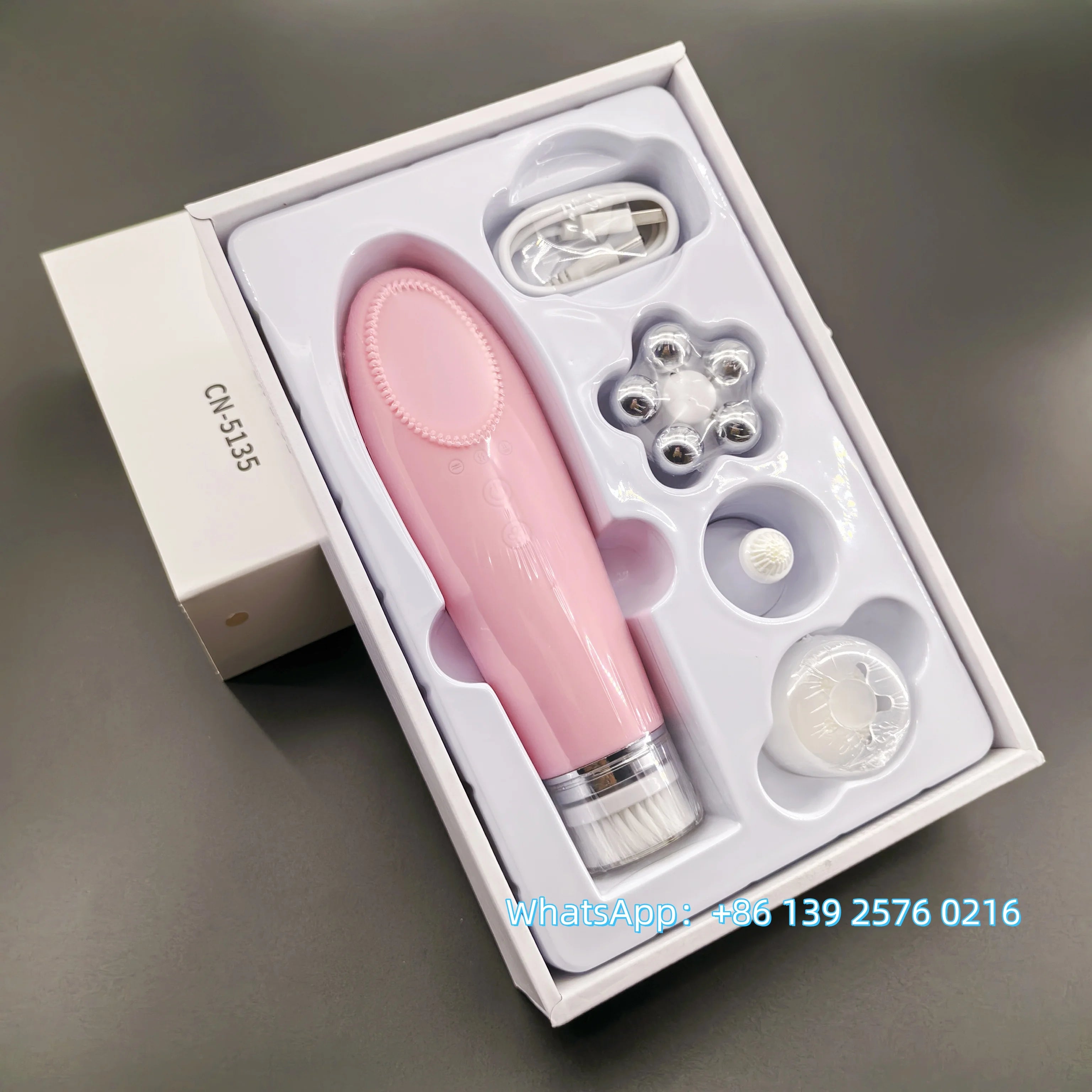 ✨ 4-in-1 Electric Facial Cleansing & Skin Lifting Device ✨