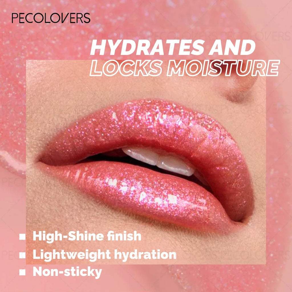 1PC Moisturizing Jelly Lip Oil - Non-Sticky, Waterproof & Long-Lasting, Multiple Colors for Autumn & Winter