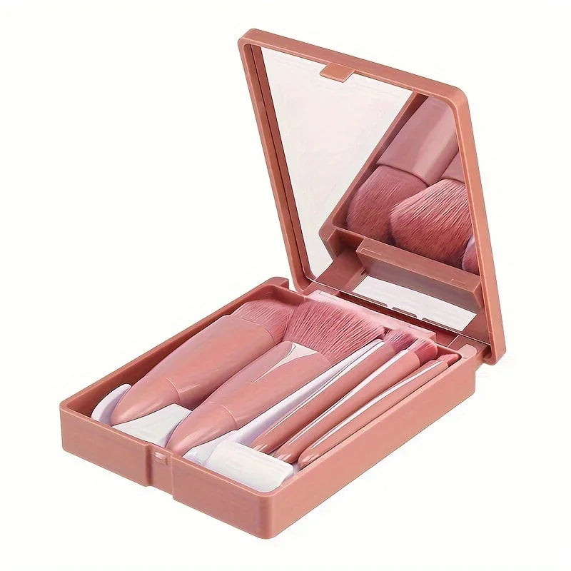 1 set 5pcs Travel Makeup Brush Set-Multi-Functional Mini Cosmetic Brushes for Foundation makeup brushes makeup brush set  beauty