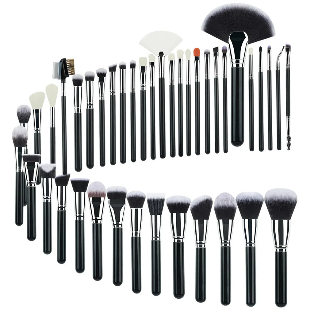 Professional Makeup Brush Set 40Pc Brushes Makeup Kit Synthetic Hair Foundation Power Eyeshadows Blending Beauty Tools