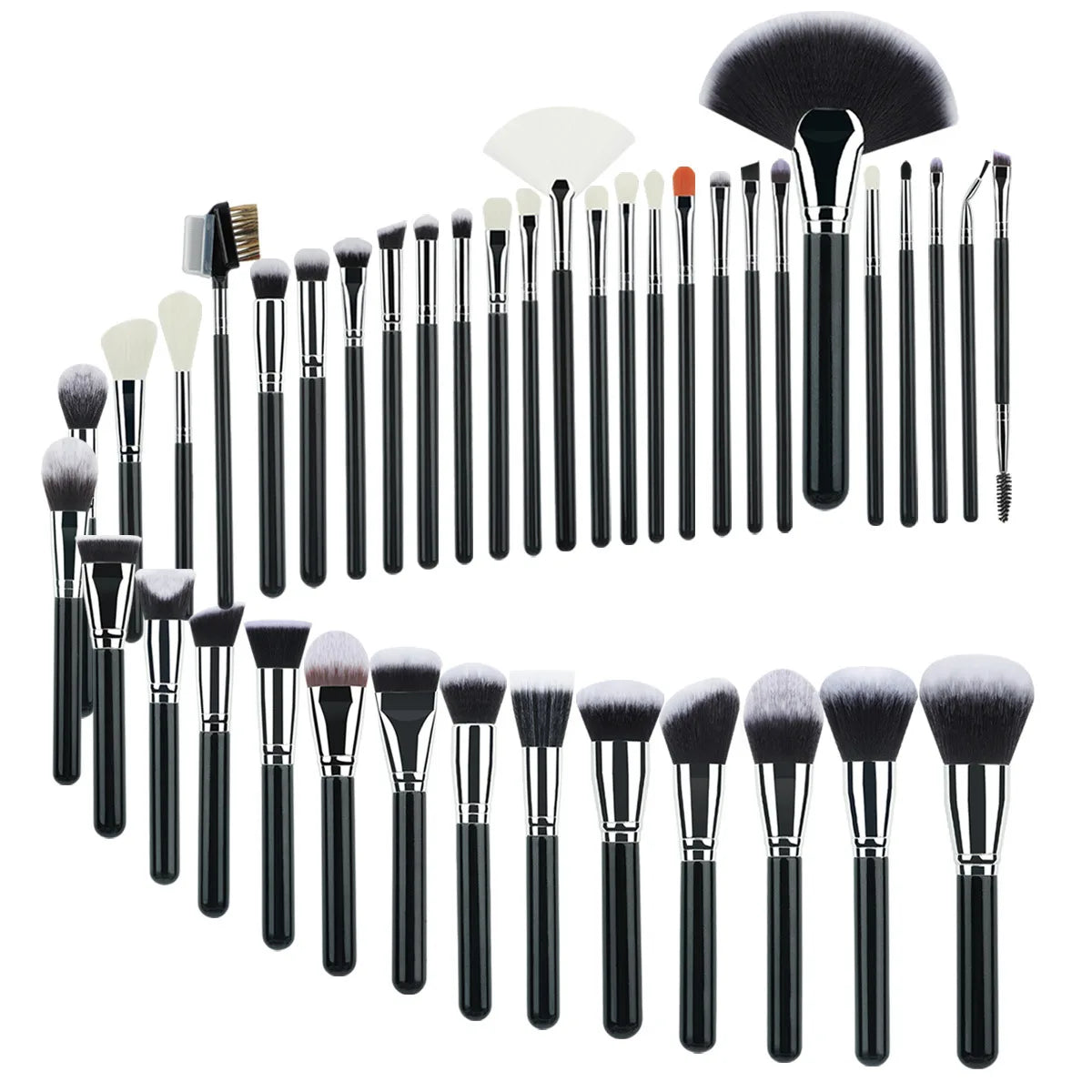 Professional Makeup Brush Set 40Pc Brushes Makeup Kit Synthetic Hair Foundation Power Eyeshadows Blending Beauty Tools