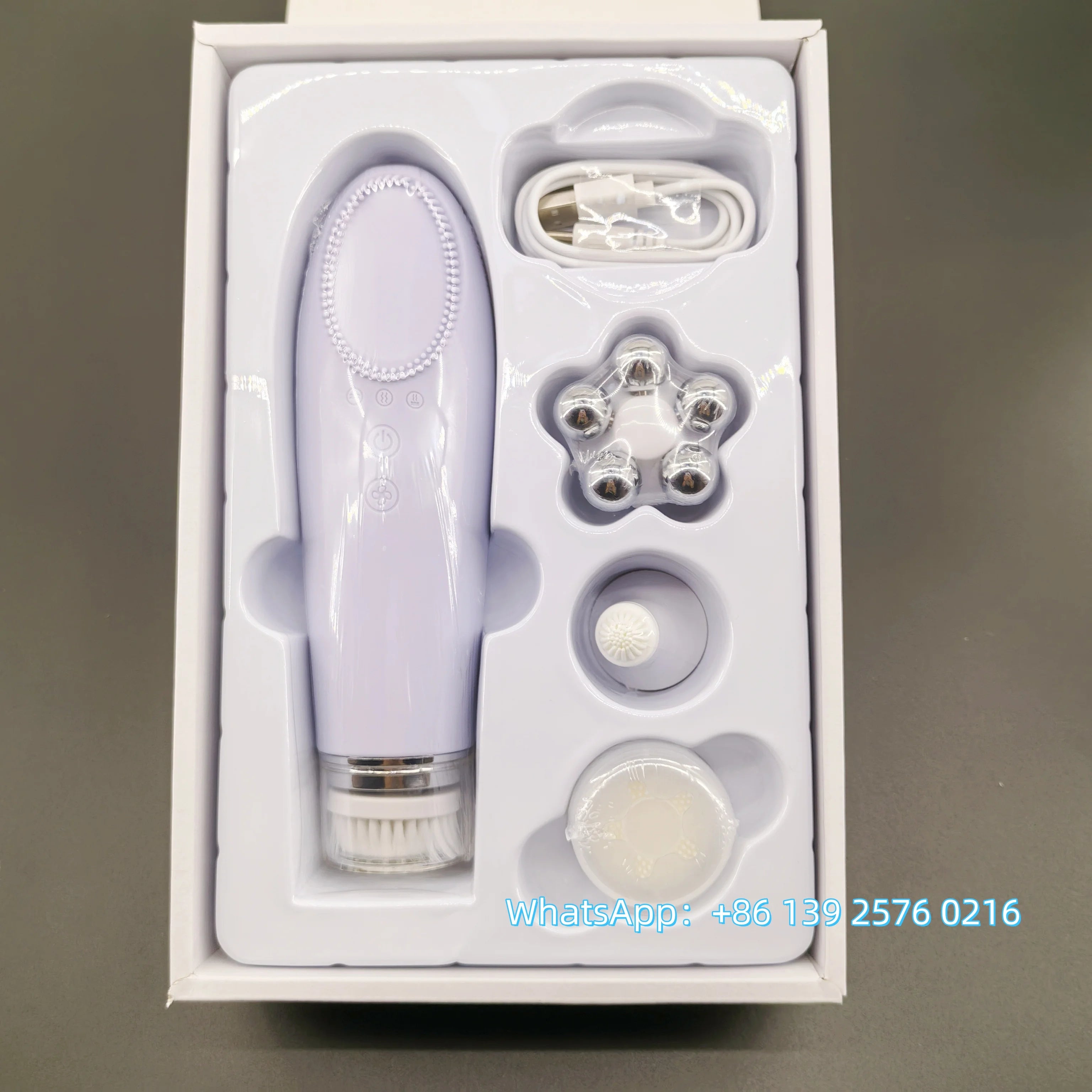 ✨ 4-in-1 Electric Facial Cleansing & Skin Lifting Device ✨