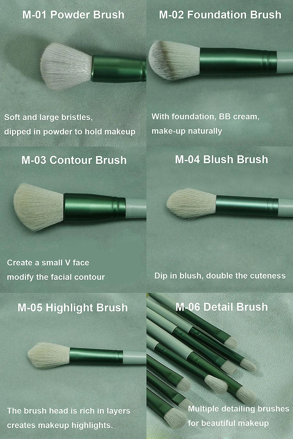 Soft Makeup Brushes Set 13Pcs Foundation Blush Powder Eyeshadow Brush Beauty Tool for Cosmetics Makeup Kit