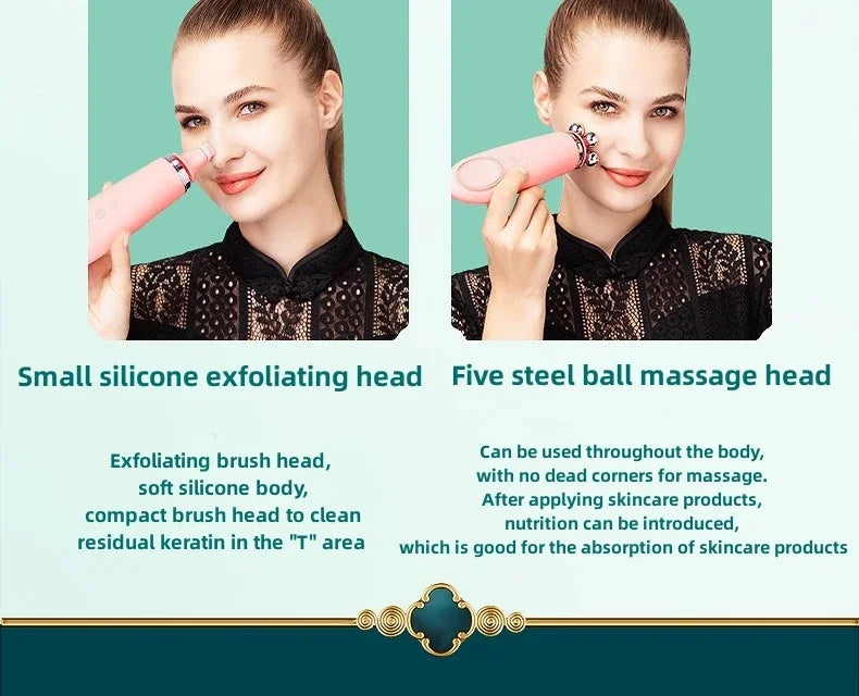 ✨ 4-in-1 Electric Facial Cleansing & Skin Lifting Device ✨