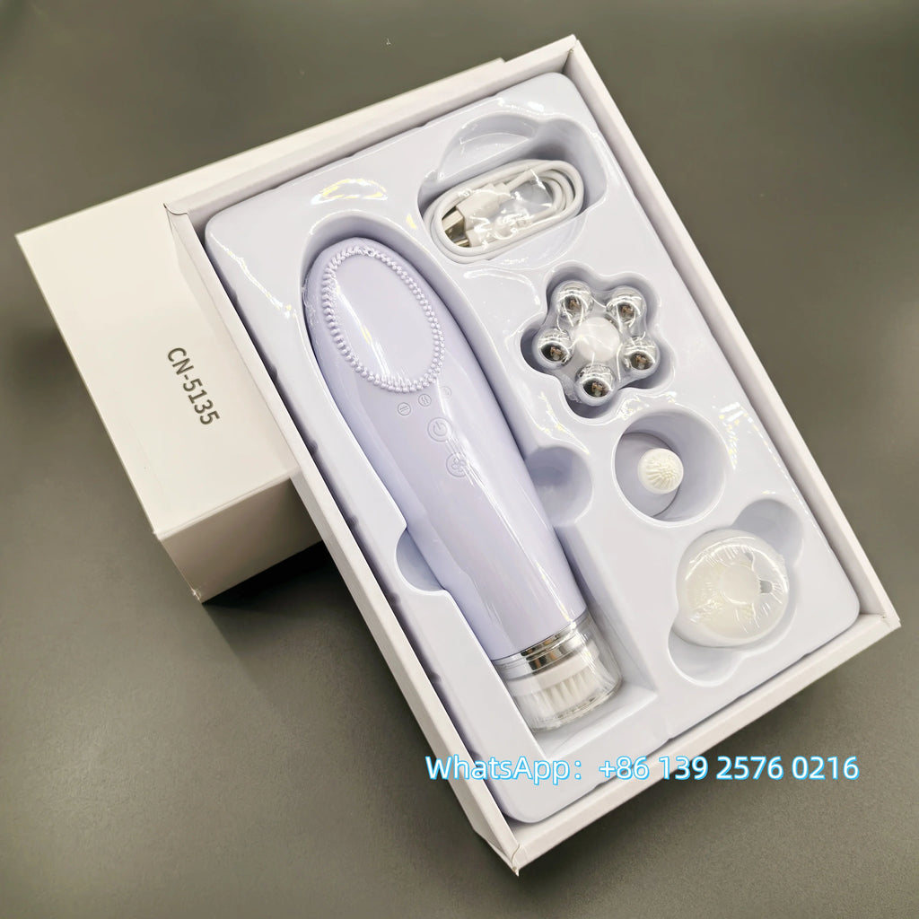 ✨ 4-in-1 Electric Facial Cleansing & Skin Lifting Device ✨