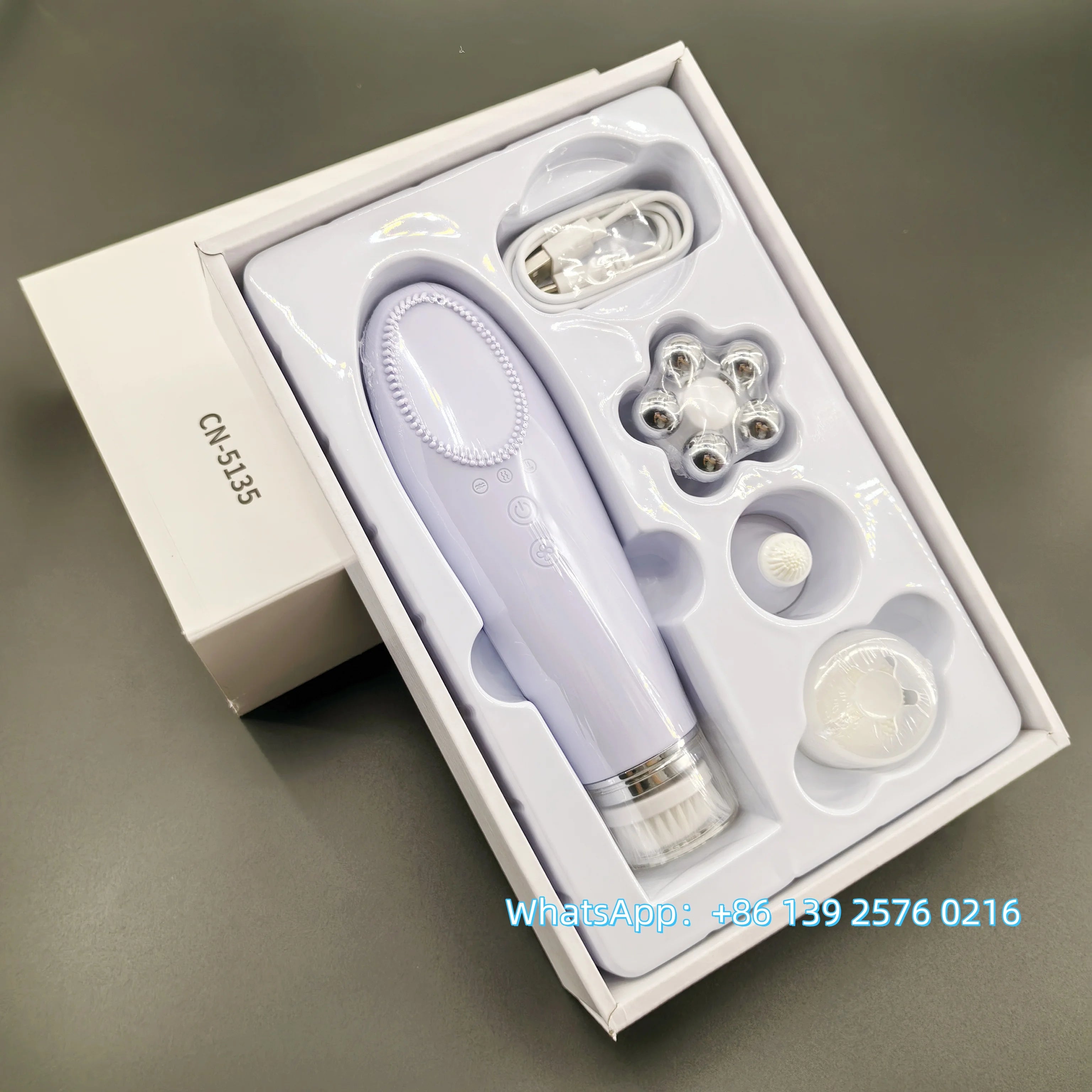 ✨ 4-in-1 Electric Facial Cleansing & Skin Lifting Device ✨