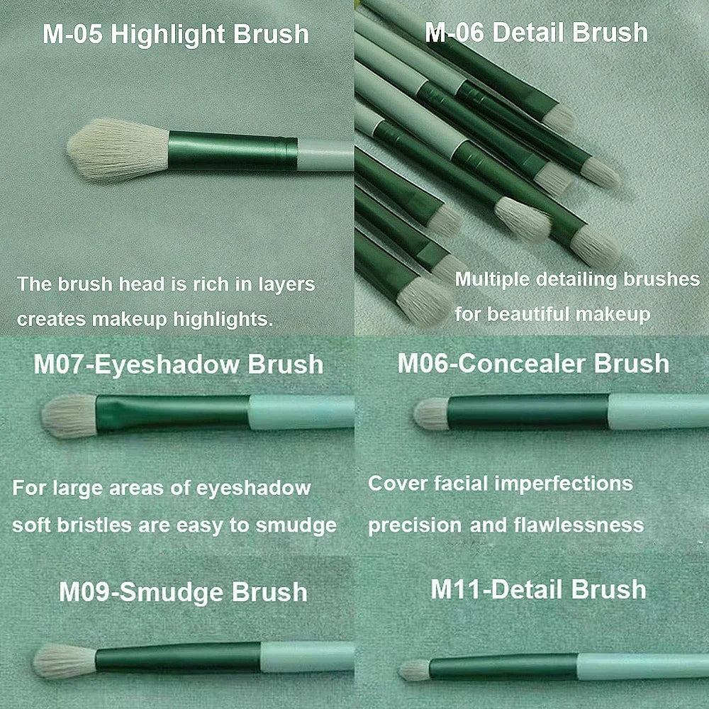 Soft Makeup Brushes Set 13Pcs Foundation Blush Powder Eyeshadow Brush Beauty Tool for Cosmetics Makeup Kit