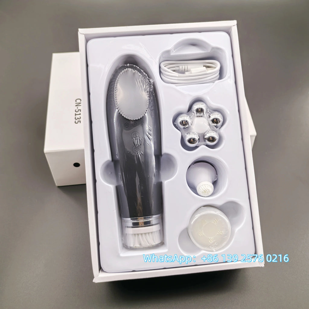 ✨ 4-in-1 Electric Facial Cleansing & Skin Lifting Device ✨