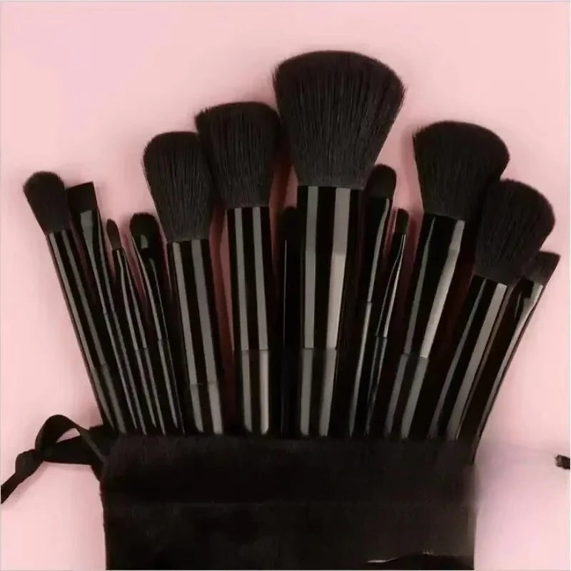10/13PCS Makeup Brushes Set Eye Shadow Foundation Women Cosmetic Brush Eyeshadow Blush Beauty Soft Tools Bag Makeup Brush Set