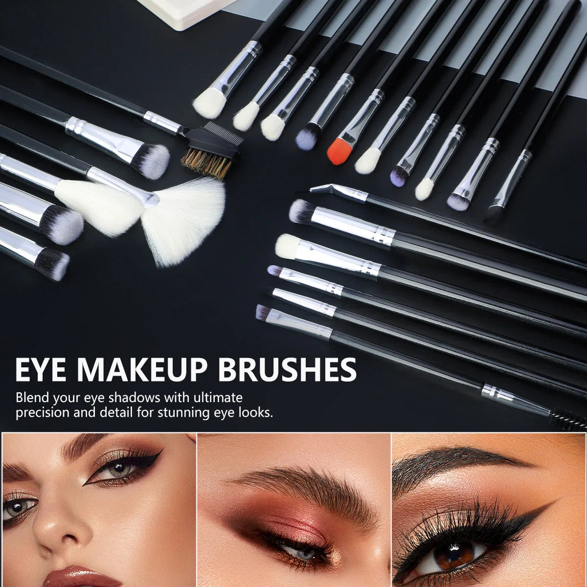 Professional Makeup Brush Set 40Pc Brushes Makeup Kit Synthetic Hair Foundation Power Eyeshadows Blending Beauty Tools