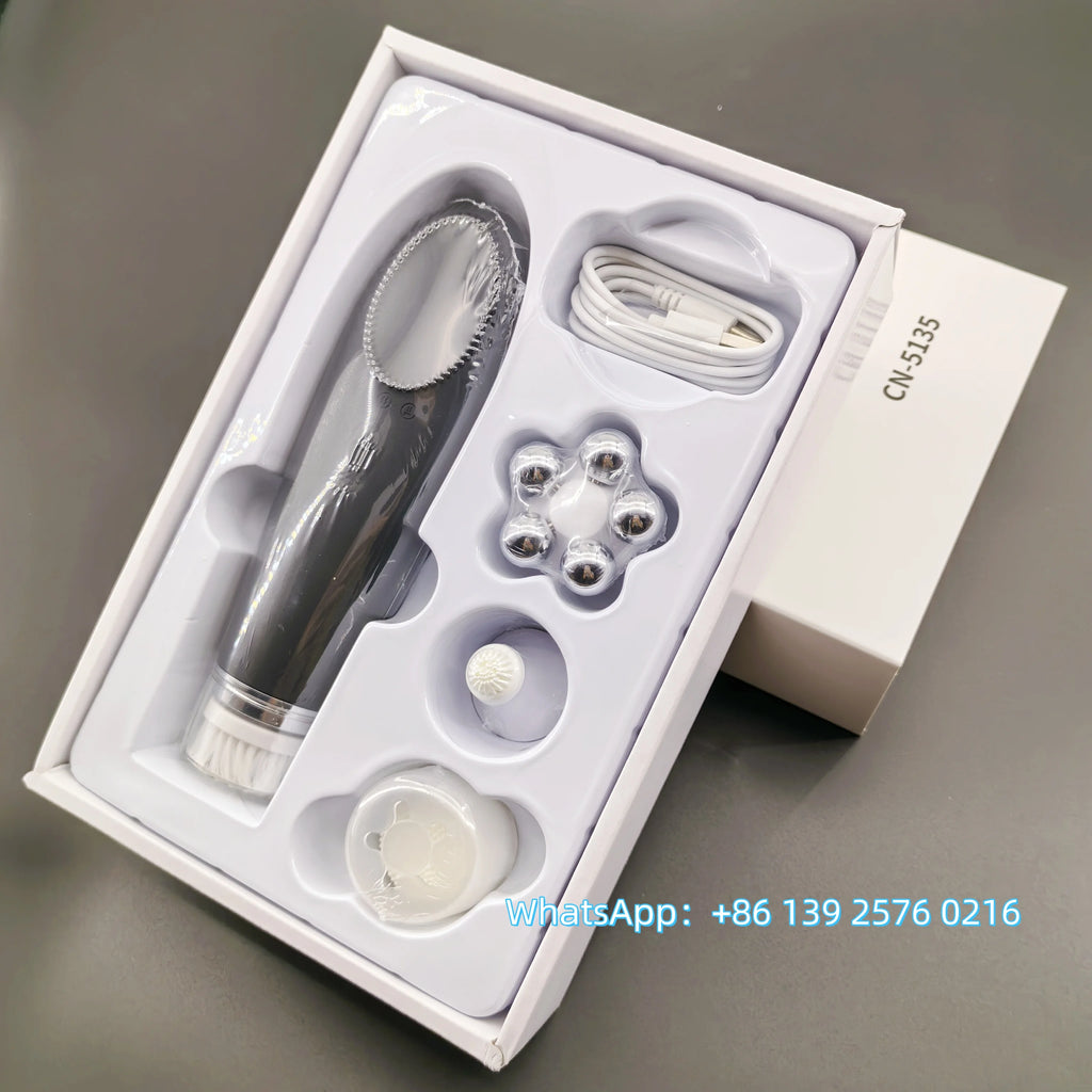 ✨ 4-in-1 Electric Facial Cleansing & Skin Lifting Device ✨