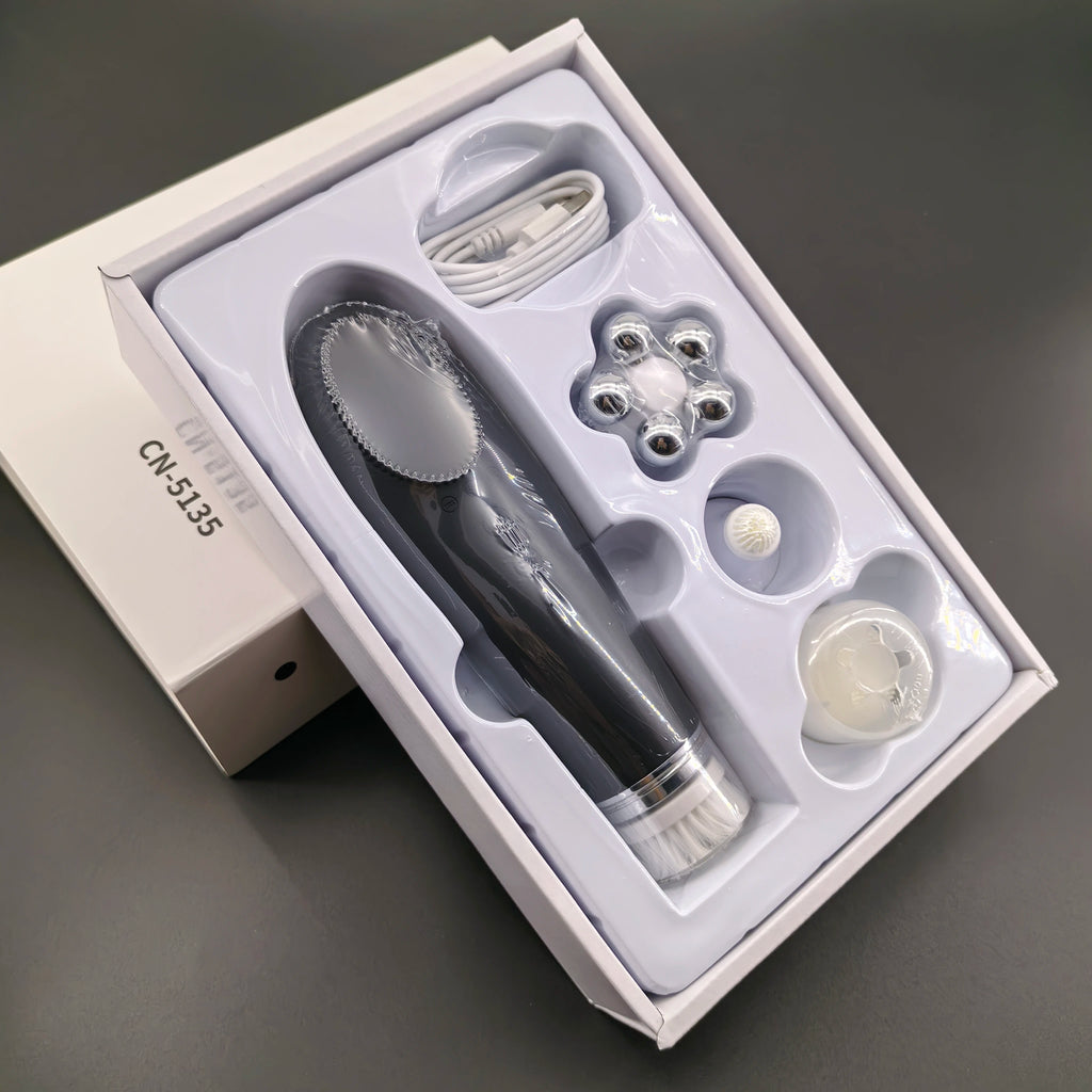 ✨ 4-in-1 Electric Facial Cleansing & Skin Lifting Device ✨