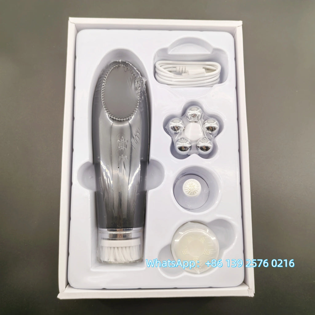 ✨ 4-in-1 Electric Facial Cleansing & Skin Lifting Device ✨