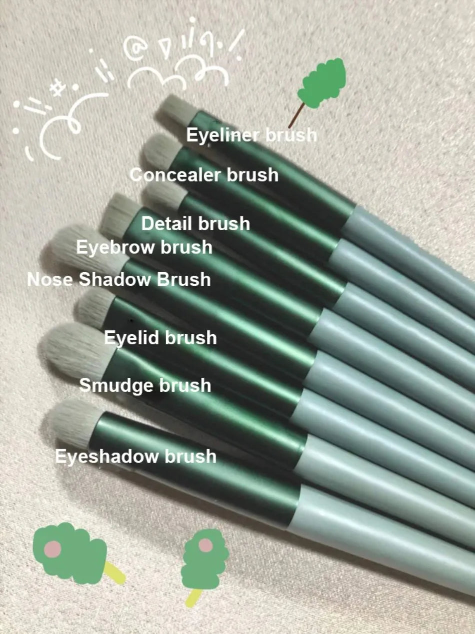 10/13PCS Makeup Brushes Set Eye Shadow Foundation Women Cosmetic Brush Eyeshadow Blush Beauty Soft Tools Bag Makeup Brush Set