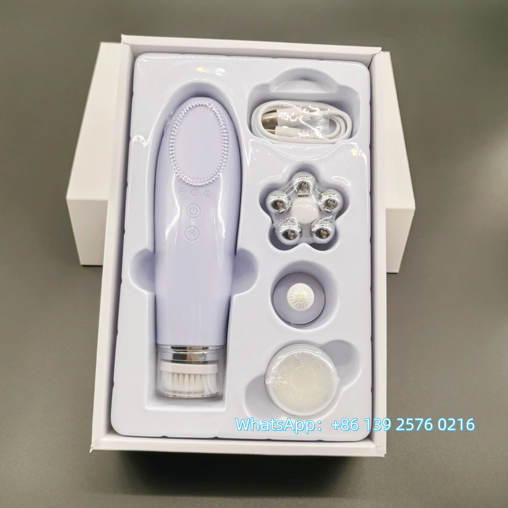✨ 4-in-1 Electric Facial Cleansing & Skin Lifting Device ✨
