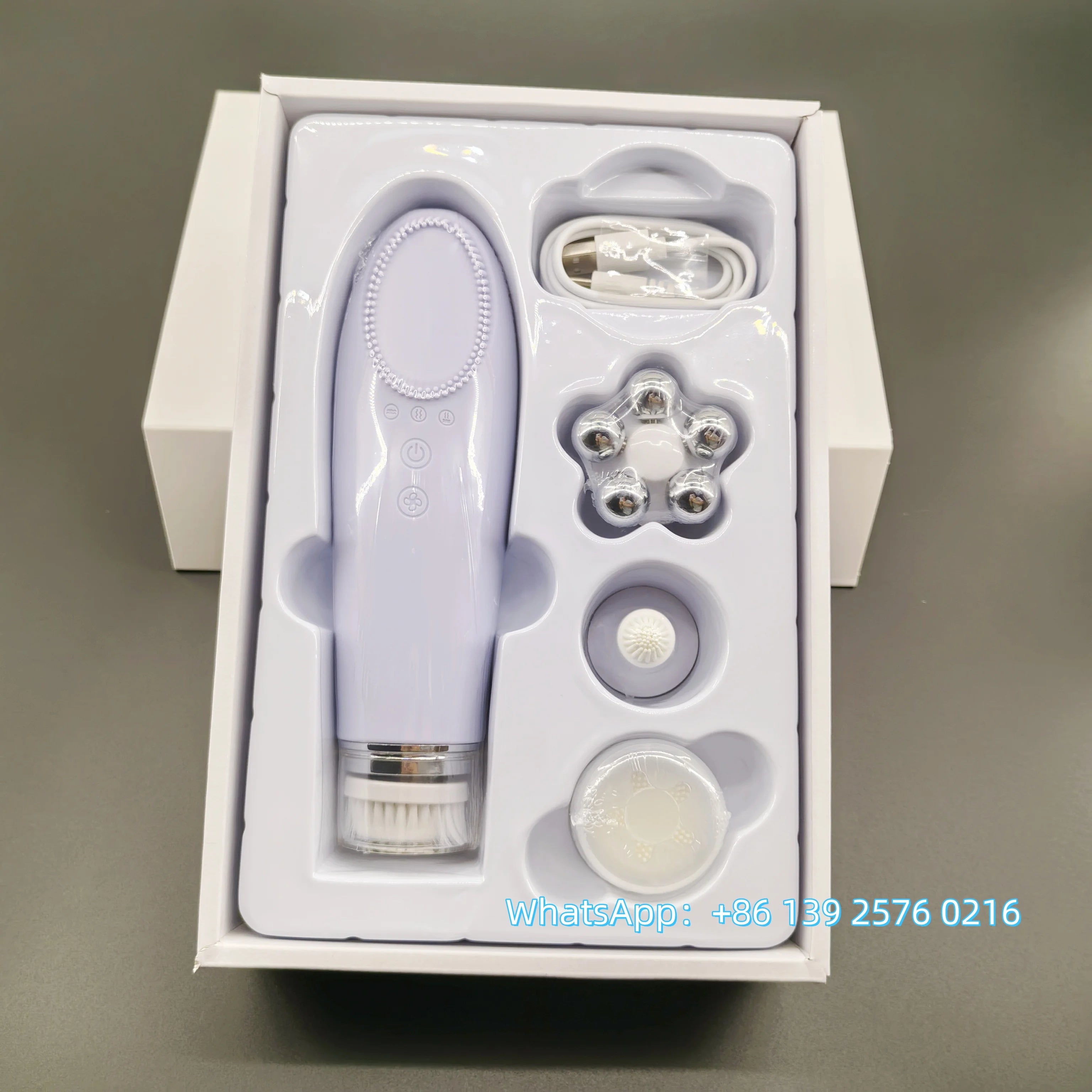 ✨ 4-in-1 Electric Facial Cleansing & Skin Lifting Device ✨