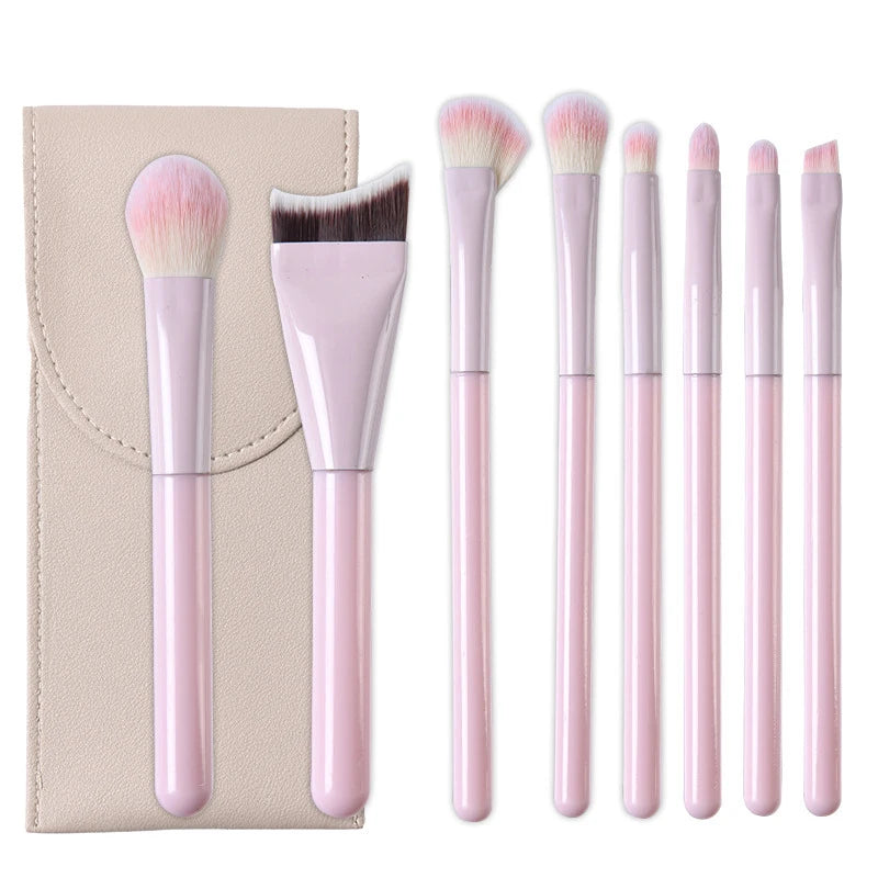 New 1/8PCS Makeup Brushes Set Eye Shadow Foundation Women Cosmetic Brush Eyeshadow Blush Beauty Hair Make Up Tools With Bag