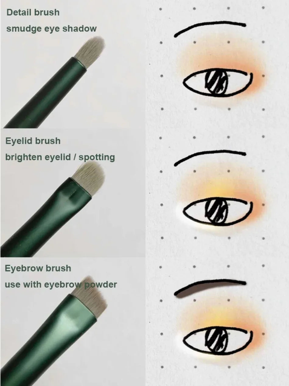 10/13PCS Makeup Brushes Set Eye Shadow Foundation Women Cosmetic Brush Eyeshadow Blush Beauty Soft Tools Bag Makeup Brush Set